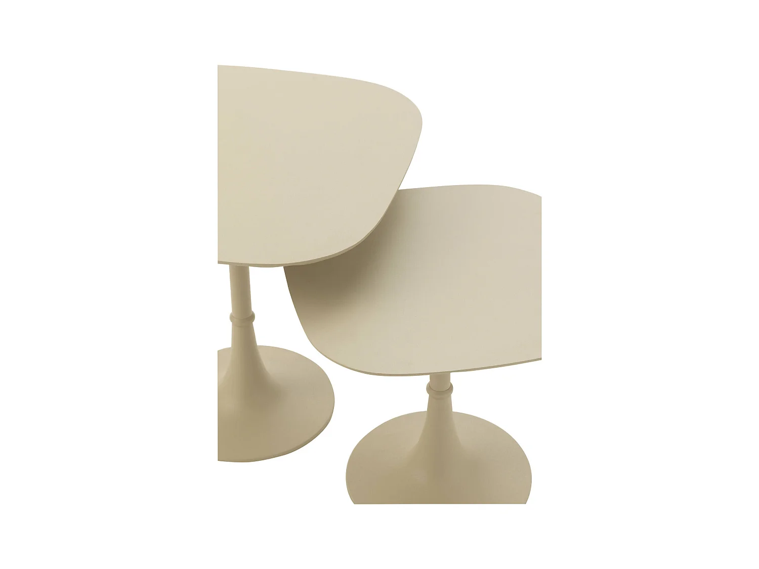 Table basse carrée aluminium ivoire élégance moderne salon