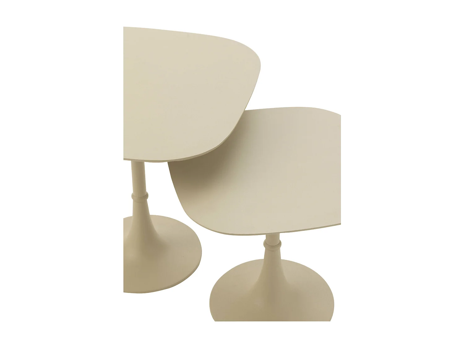 Table basse carrée aluminium ivoire élégance moderne salon