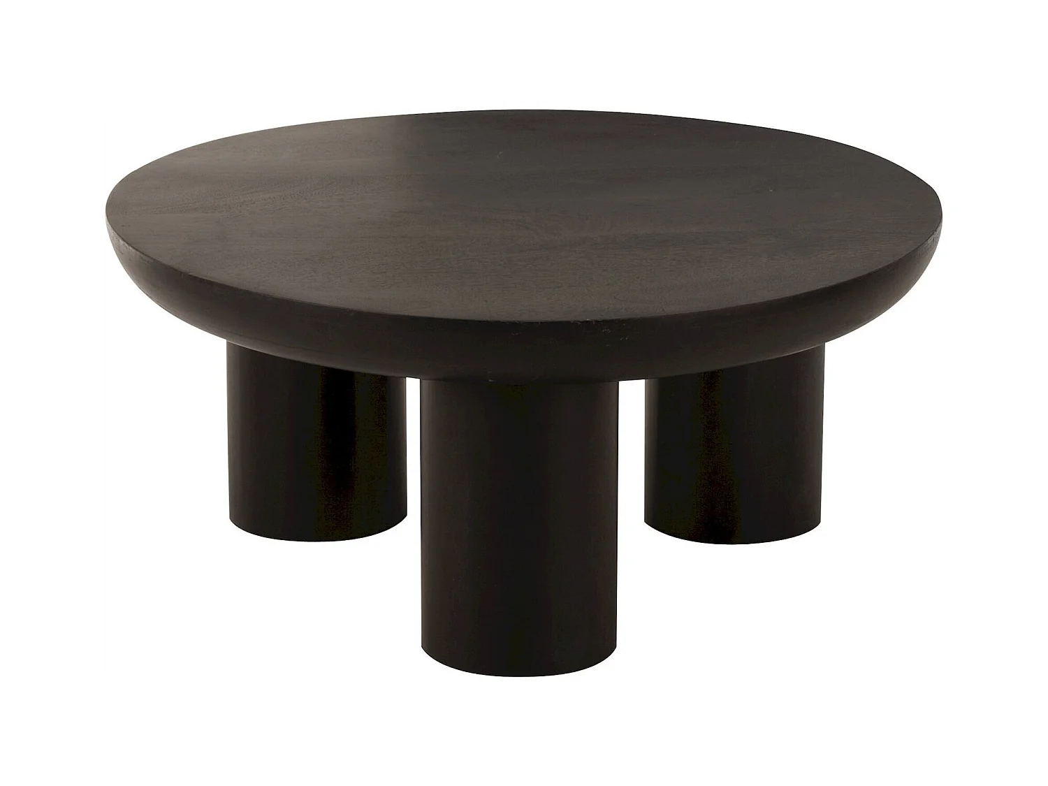 Table basse design trio bois noir élégance contemporaine