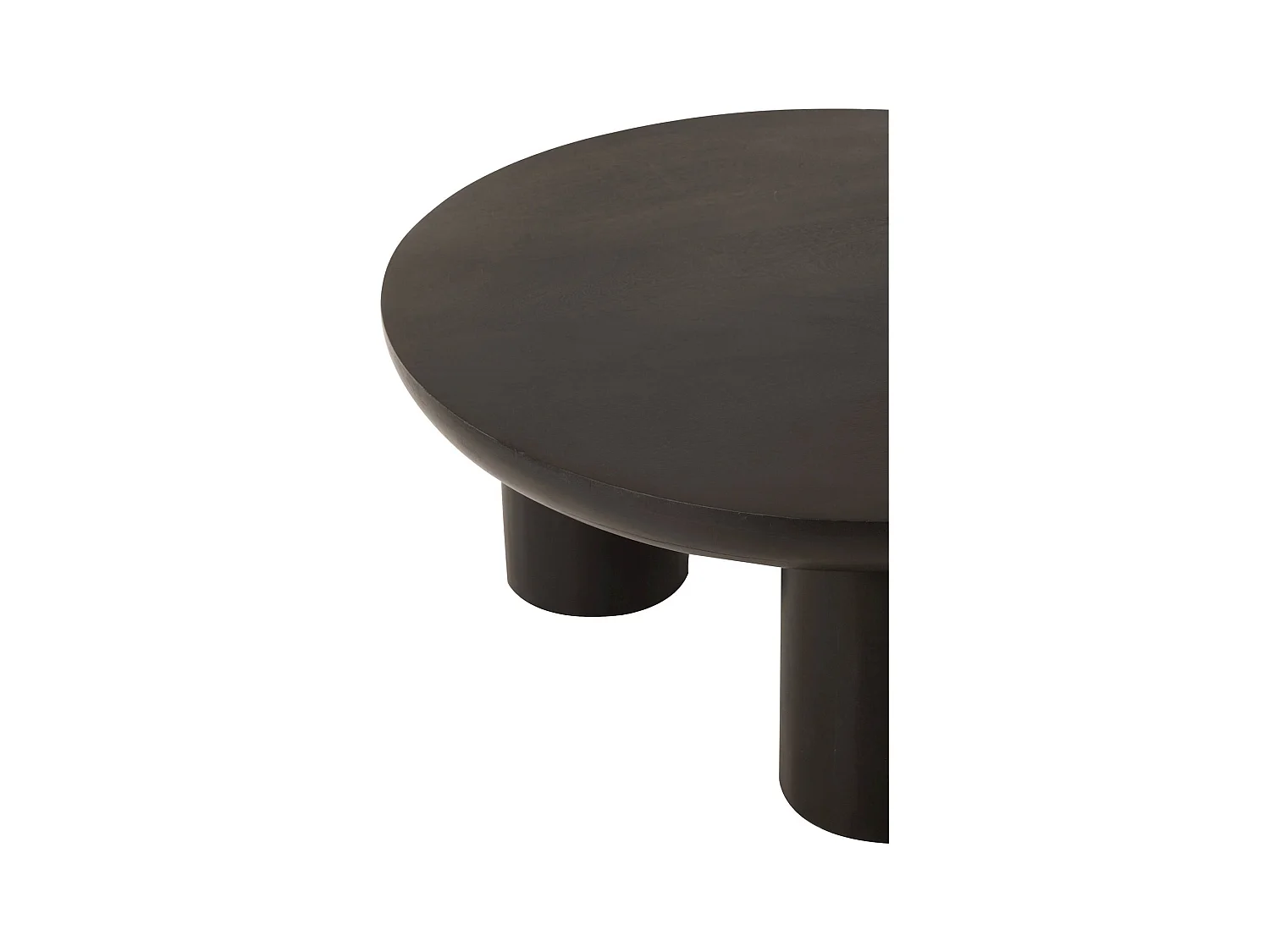 Table basse design trio bois noir élégance contemporaine
