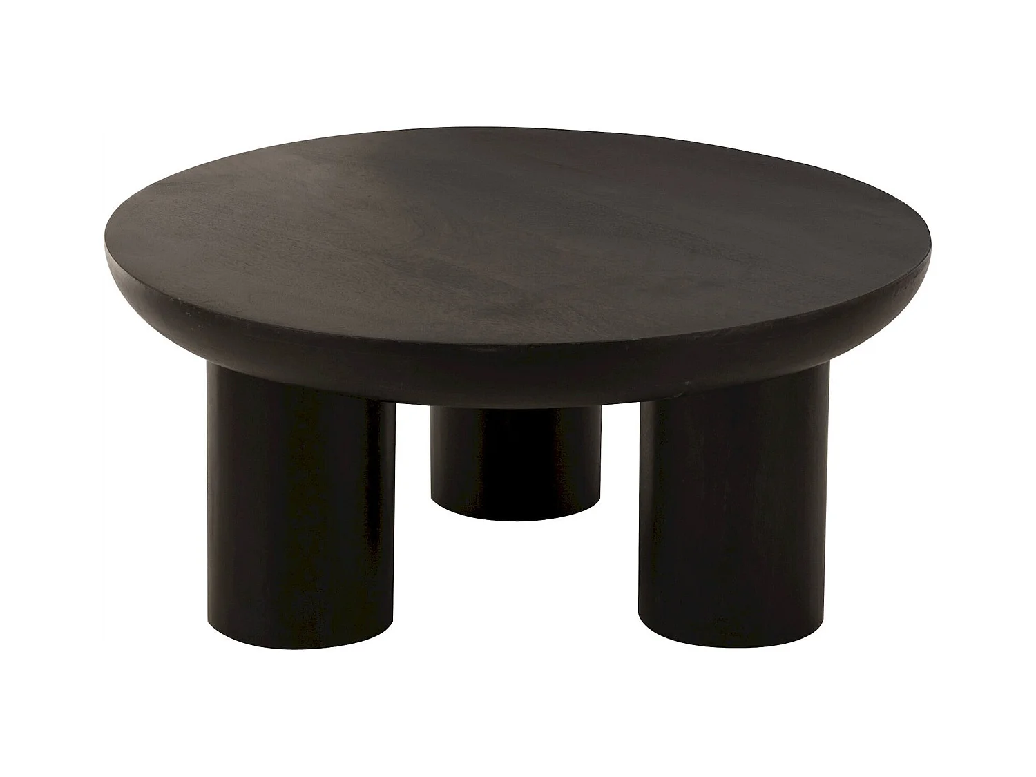 Table basse design trio bois noir élégance contemporaine