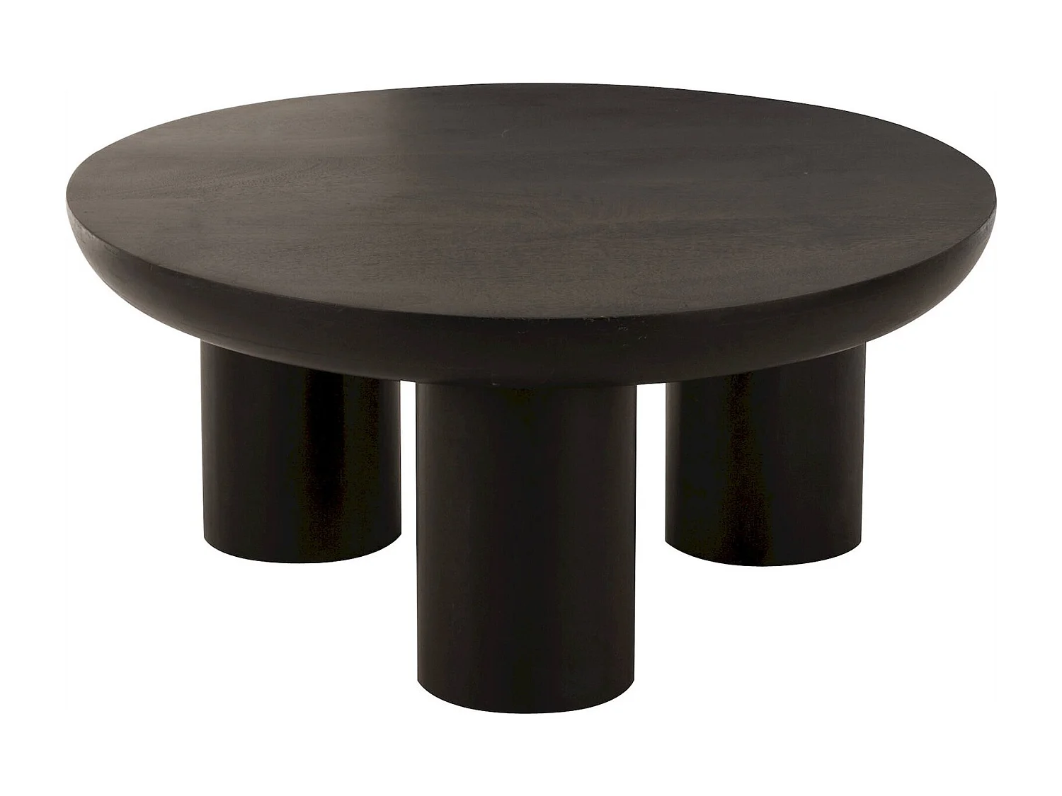Table basse design trio bois noir élégance contemporaine
