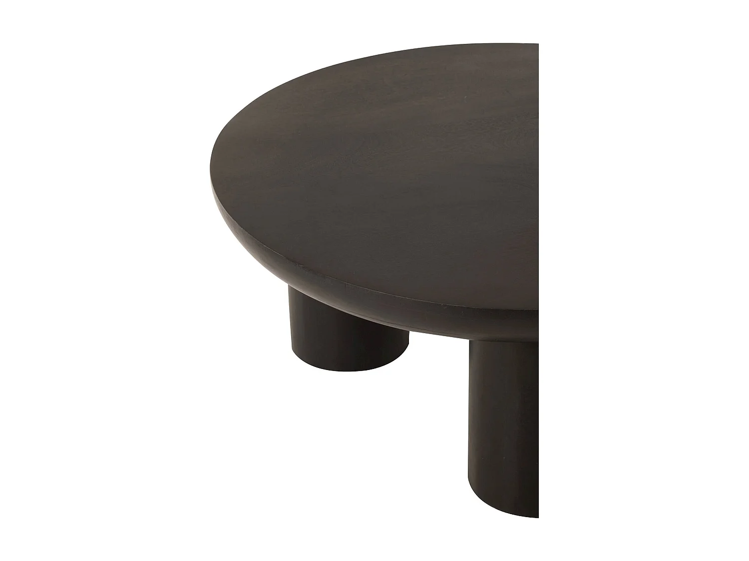 Table basse design trio bois noir élégance contemporaine