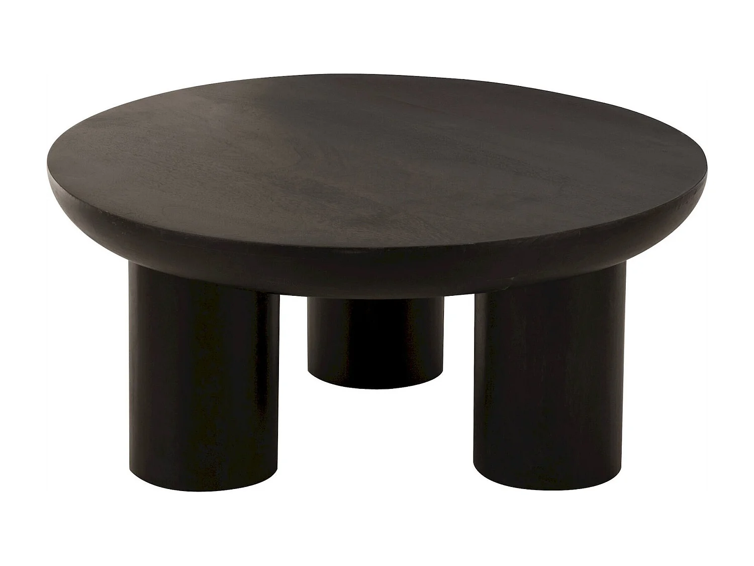 Table basse design trio bois noir élégance contemporaine