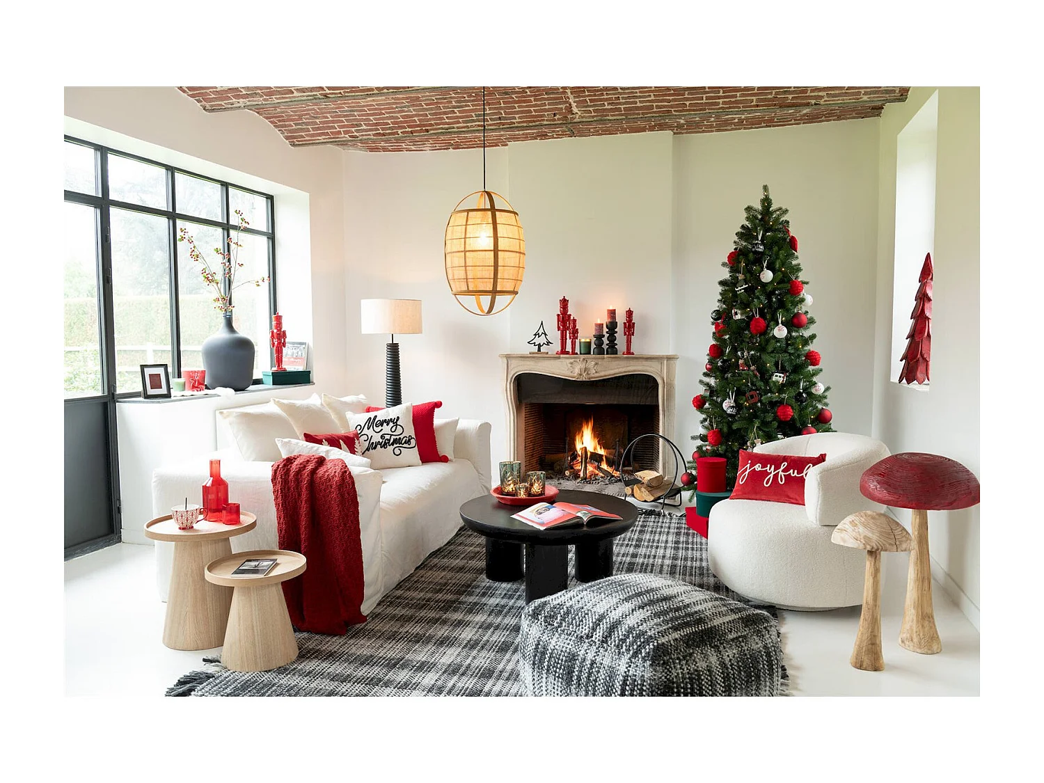 Table basse design trio bois noir élégance contemporaine