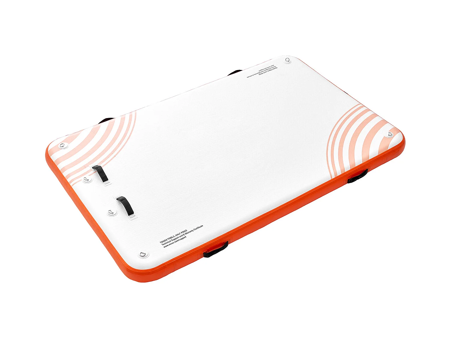 Plateforme Flottante Gonflable, SucceBuy Quai Flottant Gonflable 243×152 cm, Tapis de Plate-forme avec Échelle