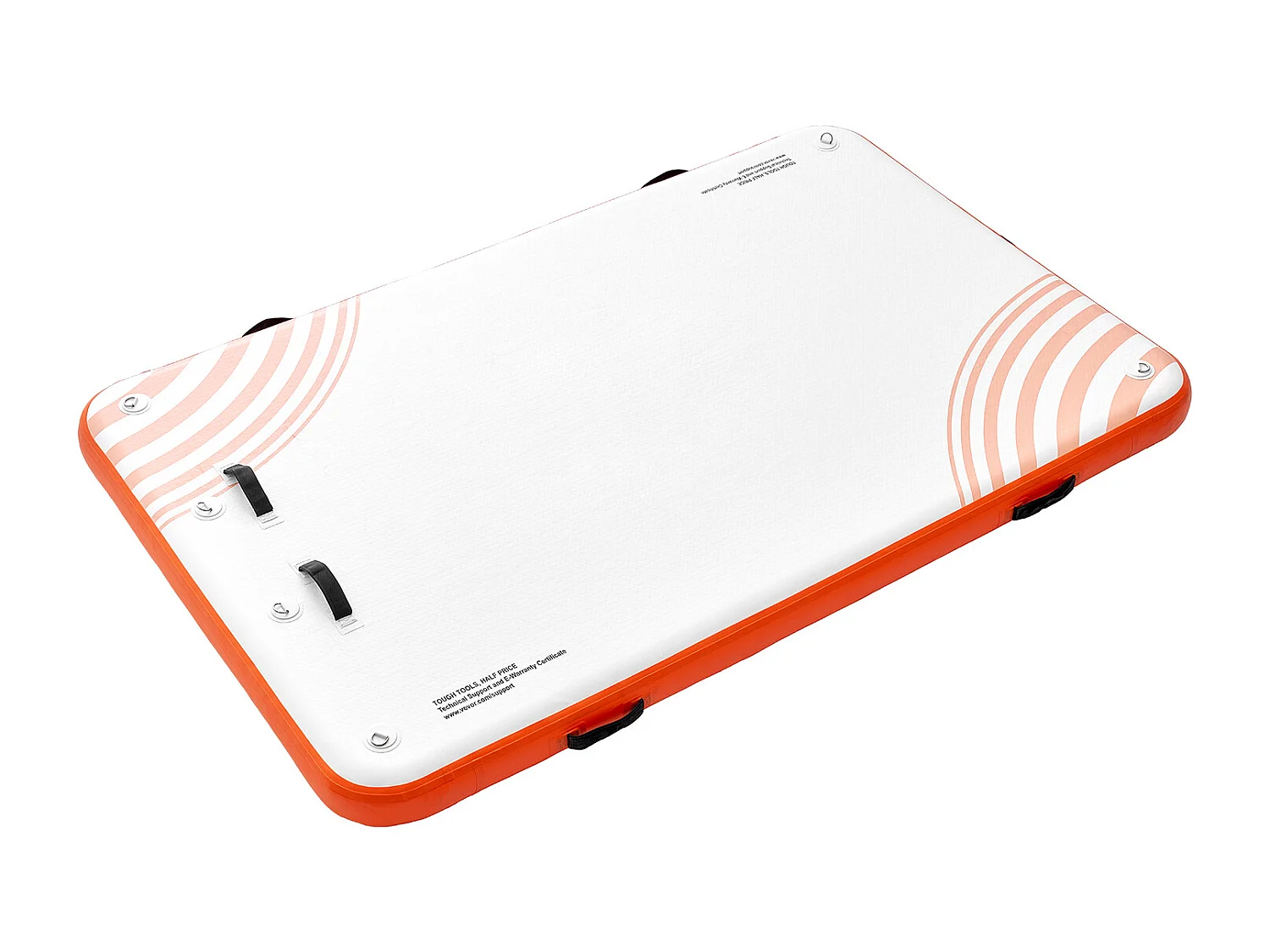 Plateforme Flottante Gonflable, SucceBuy Quai Flottant Gonflable 243×152 cm, Tapis de Plate-forme avec Échelle