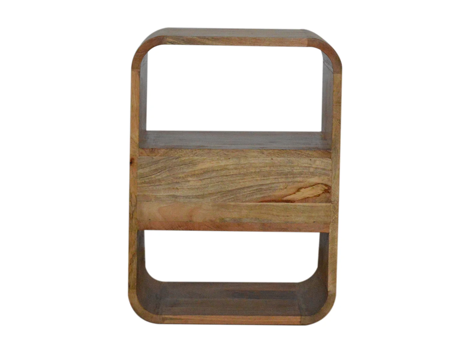 Artisan Furniture Table de Chevet London, 1 Tiroir et 2 Niches Ouvertes, Beige