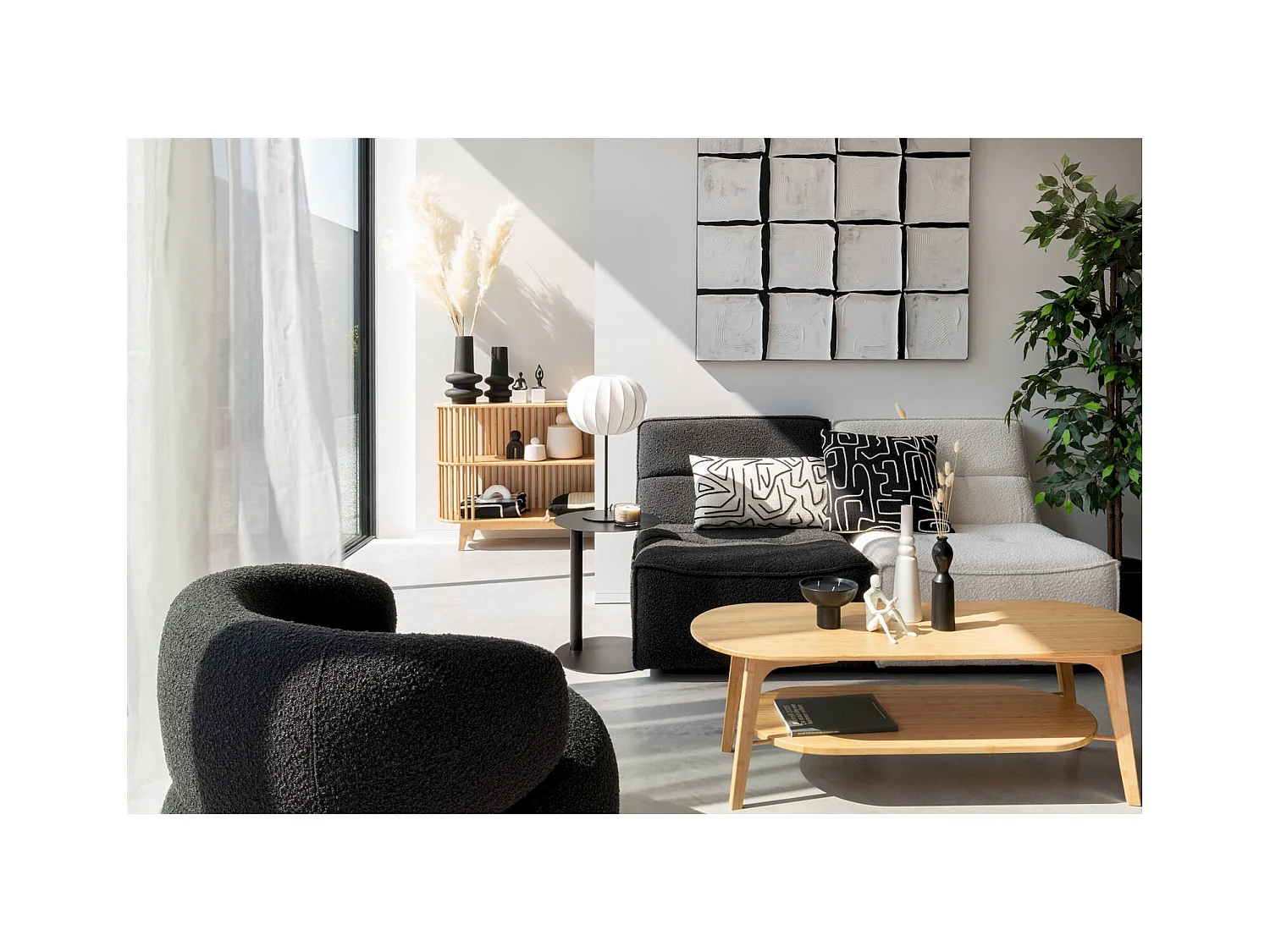 Table basse bambou naturel élégance et authenticité salon