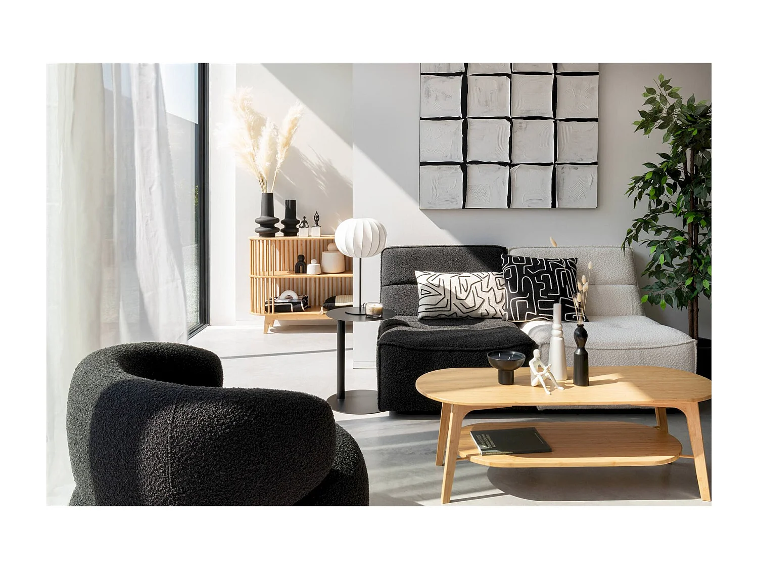 Table basse bambou naturel élégance et authenticité salon