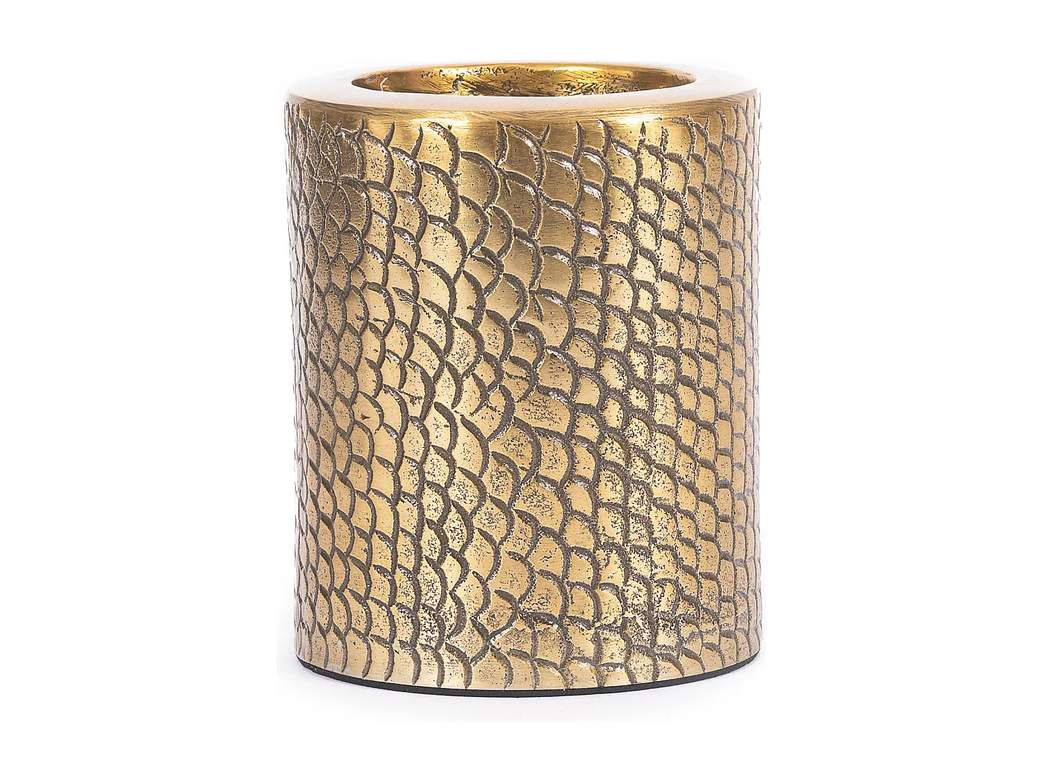 Der Croco-Kerzenhalter - Messing - L