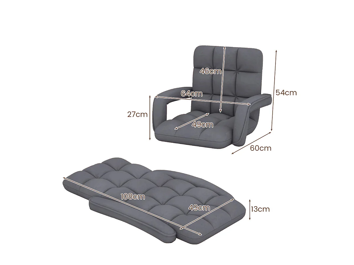 Gulvliggestol Gulvliggestol 60 x 64 x 54 cm