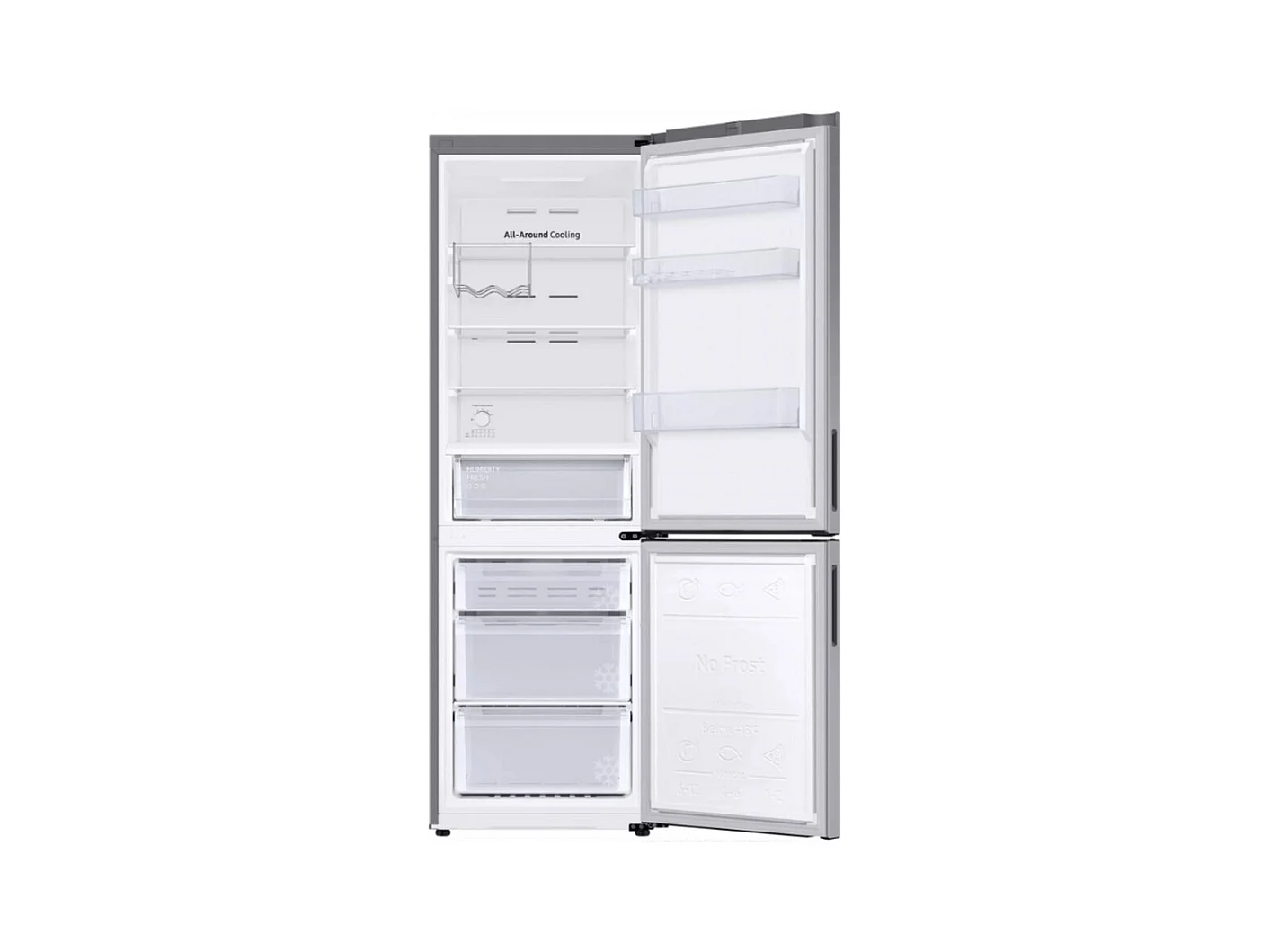 Samsung Réfrigérateur combiné 344l 60cm nofrost inox - RB33B612ESA