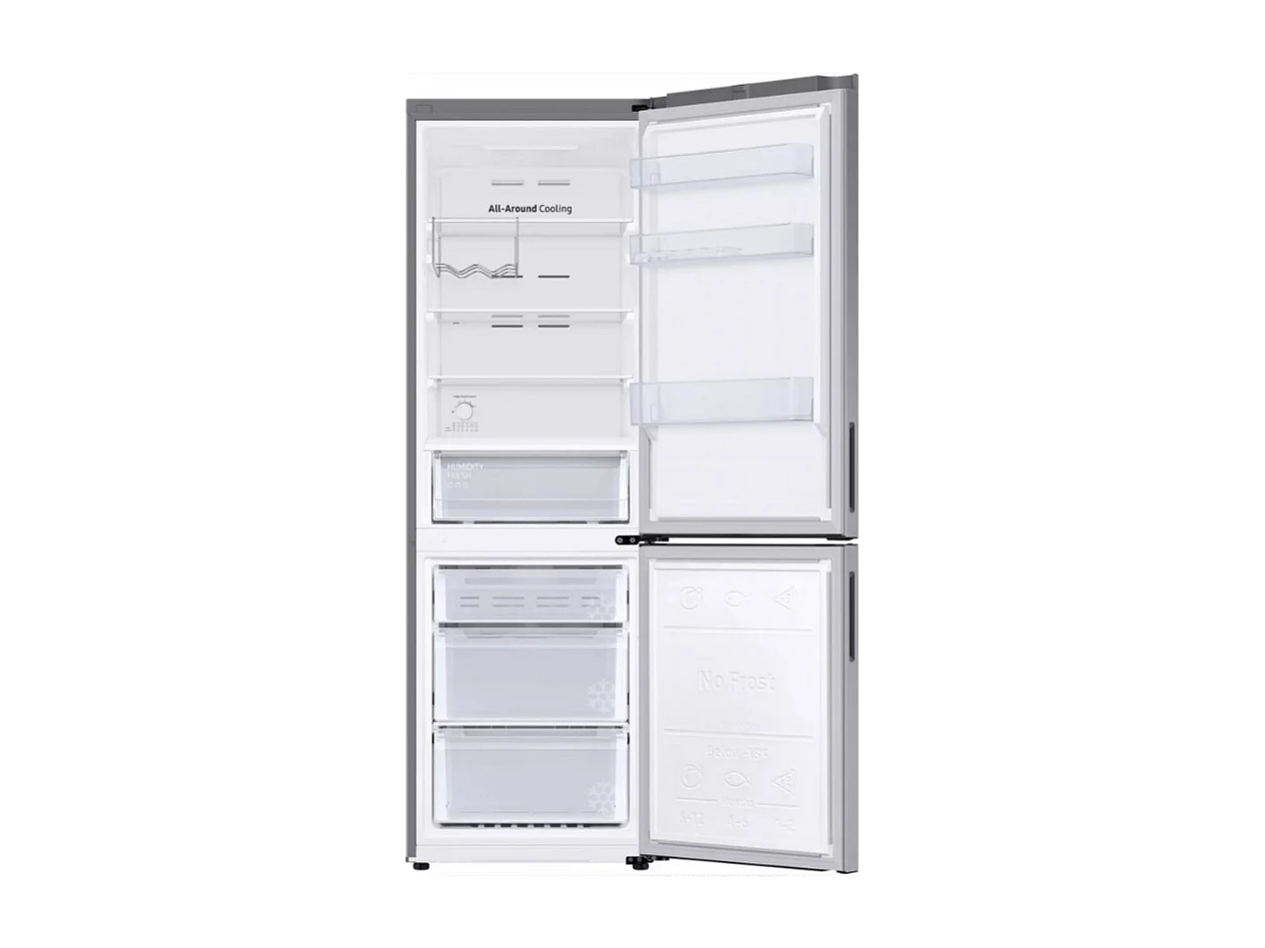 Samsung Réfrigérateur combiné 344l 60cm nofrost inox - RB33B612ESA