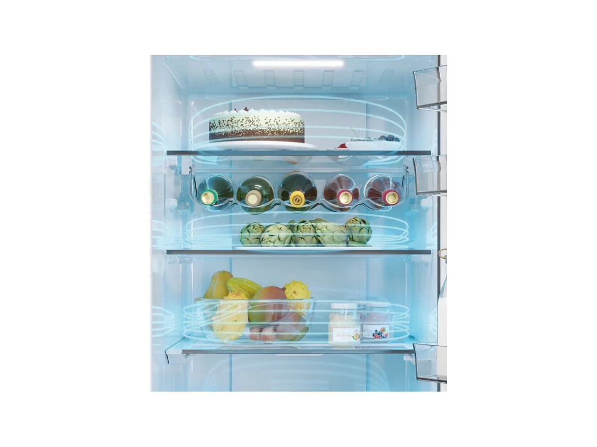 Haier Réfrigérateur combiné 60cm 414l nofrost inox - HTW5620DNMG