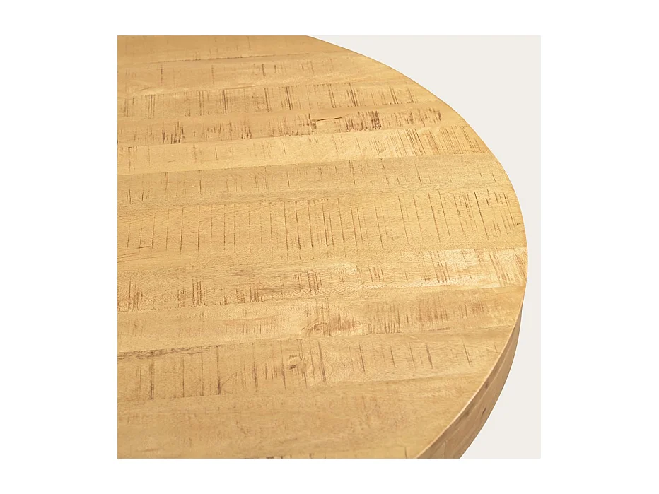 Table à manger en bois massif naturel 130x76