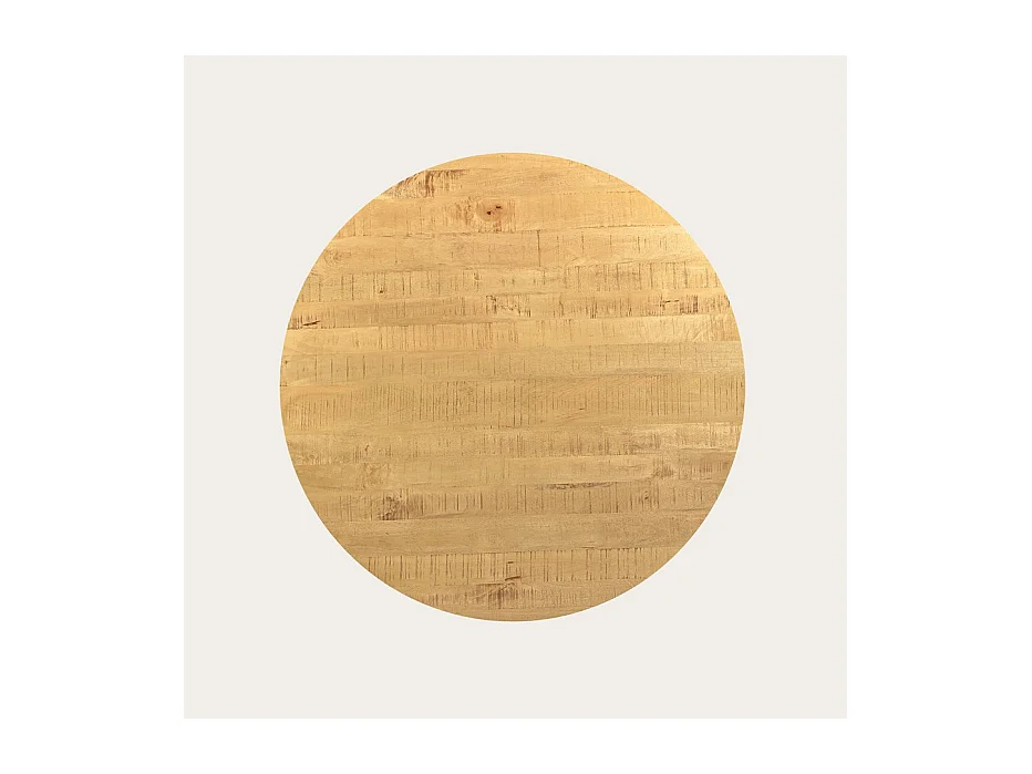 Table à manger en bois massif naturel 130x76