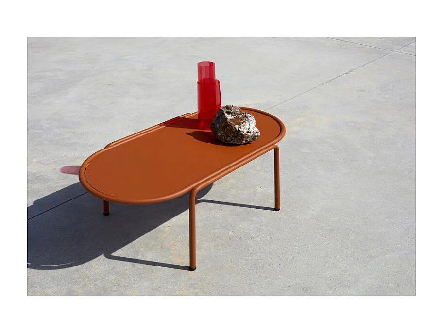 Table basse métal outdoor indoor, 77 x 40 x H30 cm
