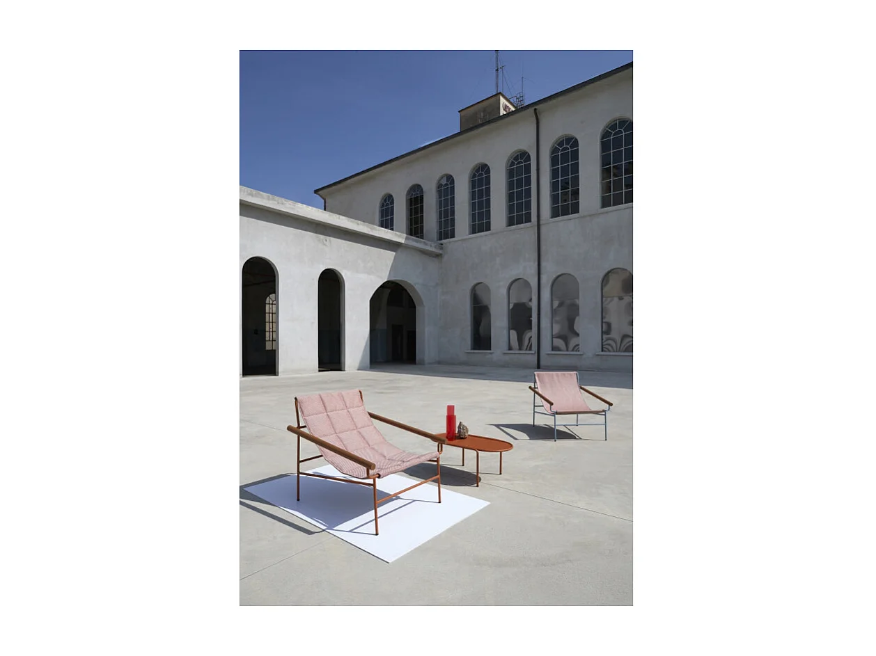 Table basse métal outdoor indoor, 77 x 40 x H30 cm