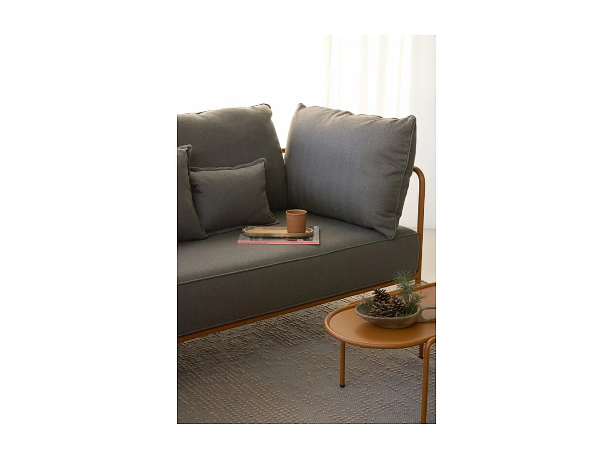 Table basse métal outdoor indoor, 77 x 40 x H30 cm