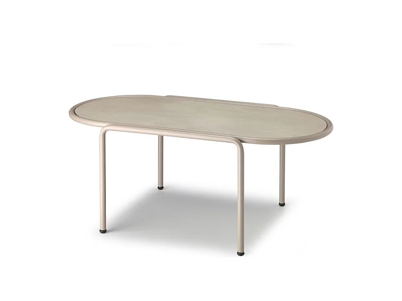 Table basse métal outdoor indoor, 77 x 40 x H30 cm
