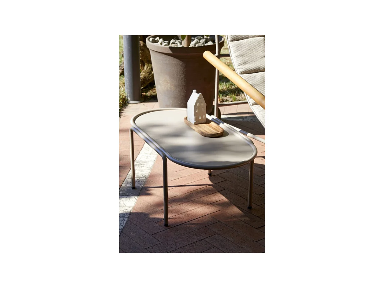 Table basse métal outdoor indoor, 77 x 40 x H30 cm
