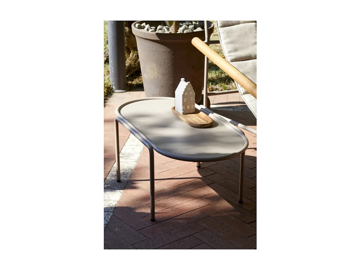 Table basse métal outdoor indoor, 77 x 40 x H30 cm