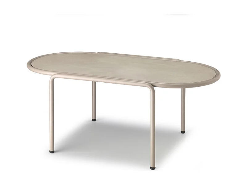 Table basse métal outdoor indoor, 77 x 40 x H30 cm