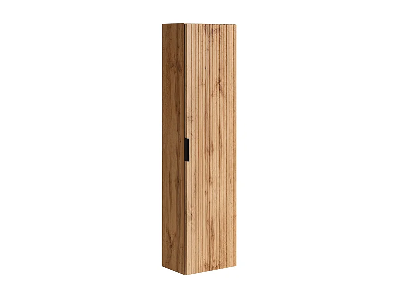 Columna de baño suspendida NOXERA – 1 puerta – Color roble wotan – Altura 140 cm