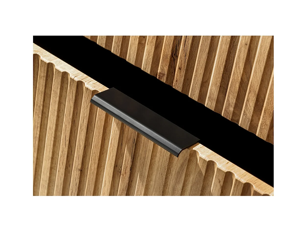 Coluna para banheiro suspensa NOXERA – 1 porta – Cor carvalho wotan – Altura 140 cm