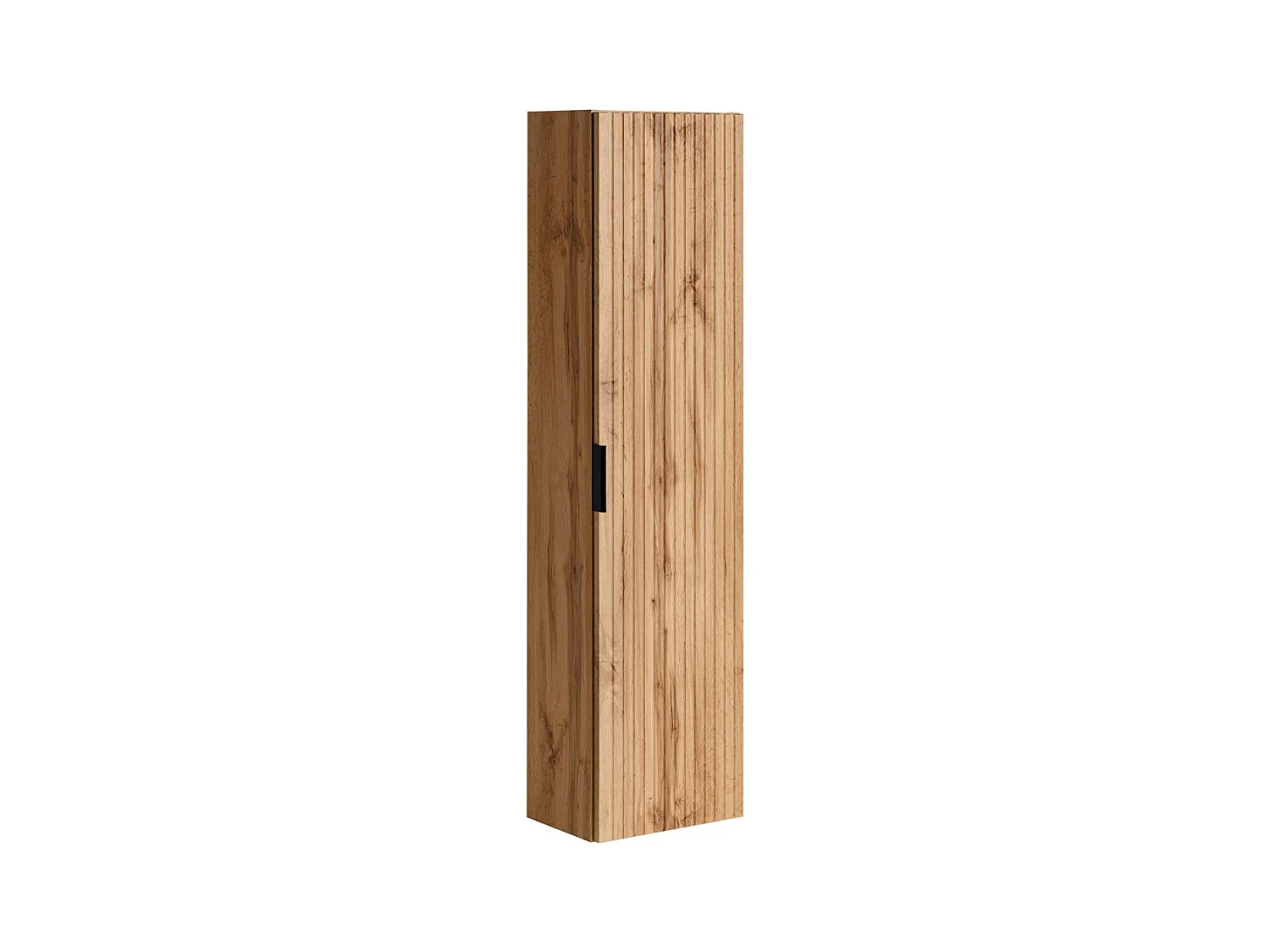 Colonne salle de bain suspendue NOXERA – 1 porte – Coloris chêne wotan – Hauteur 140 cm