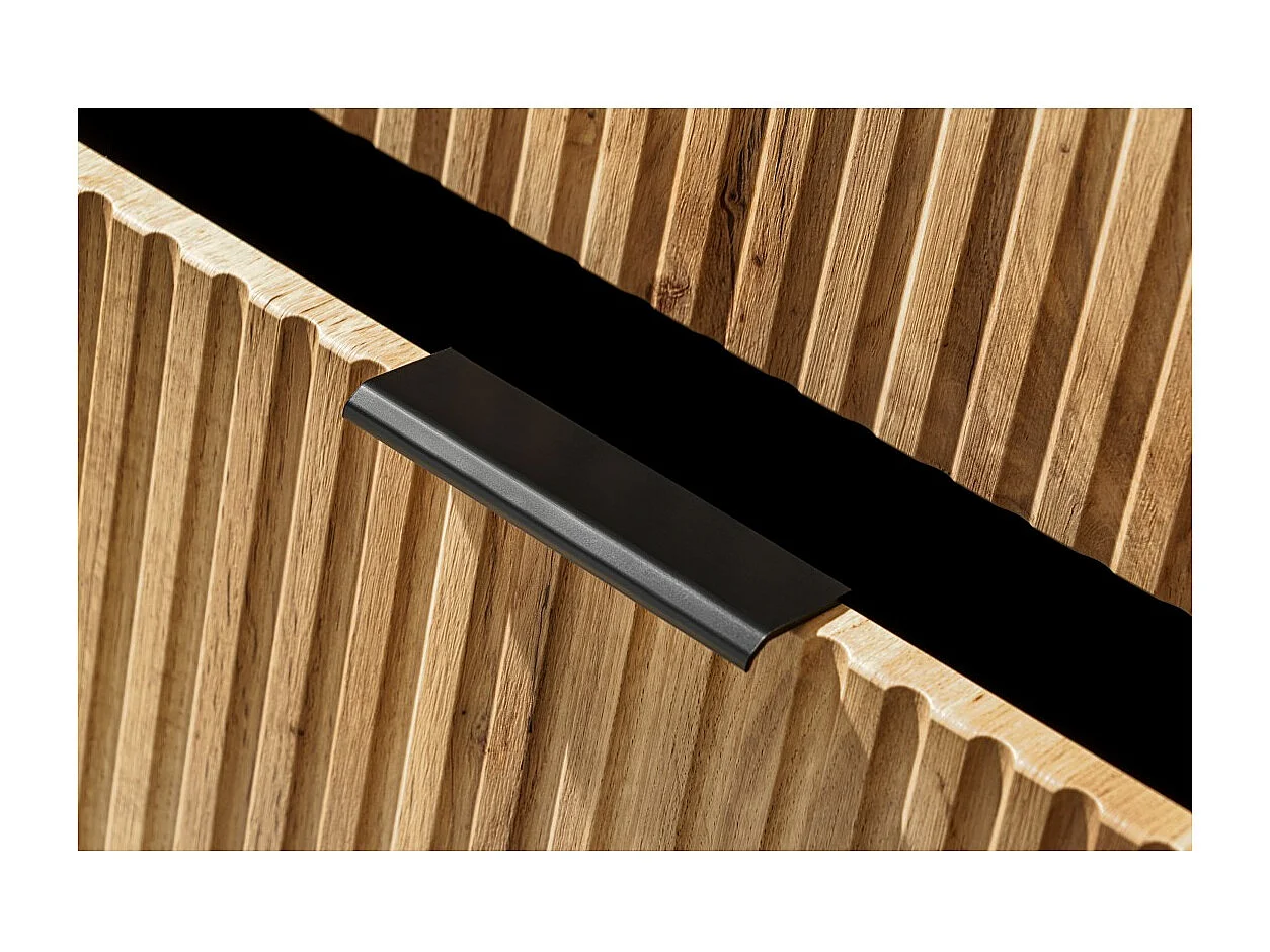 Coluna para banheiro suspensa NOXERA – 1 porta – Cor carvalho wotan – Altura 140 cm