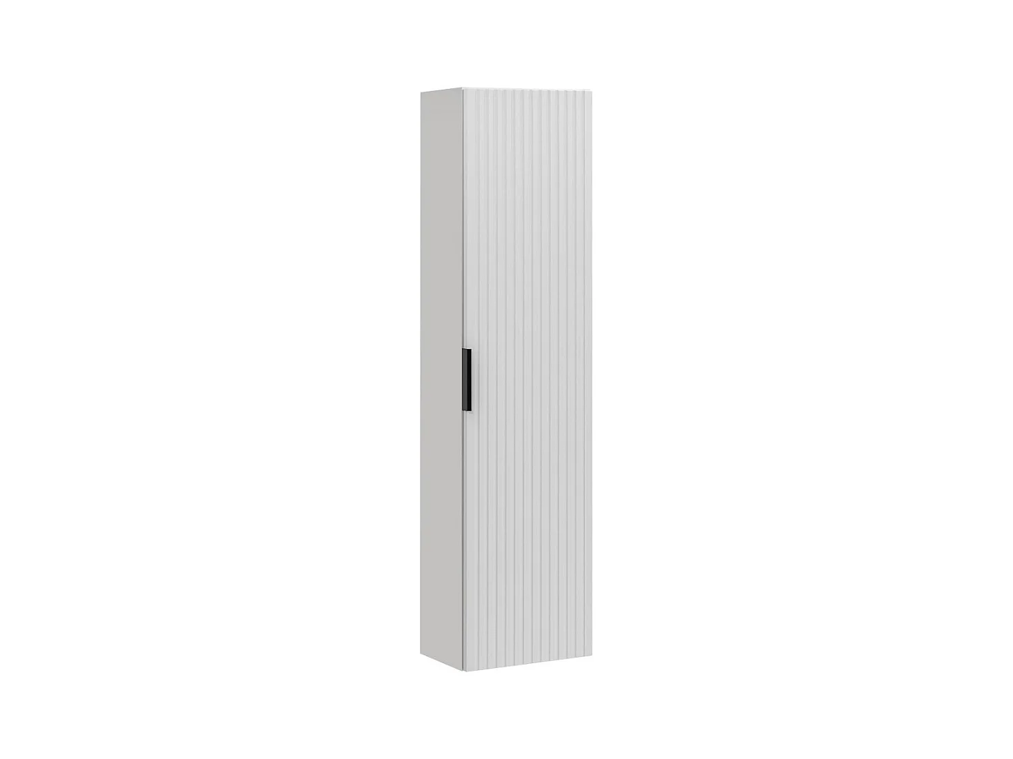 Columna de baño NOXERA – 1 puerta – Color blanco mate – Altura 140 cm – Para colgar