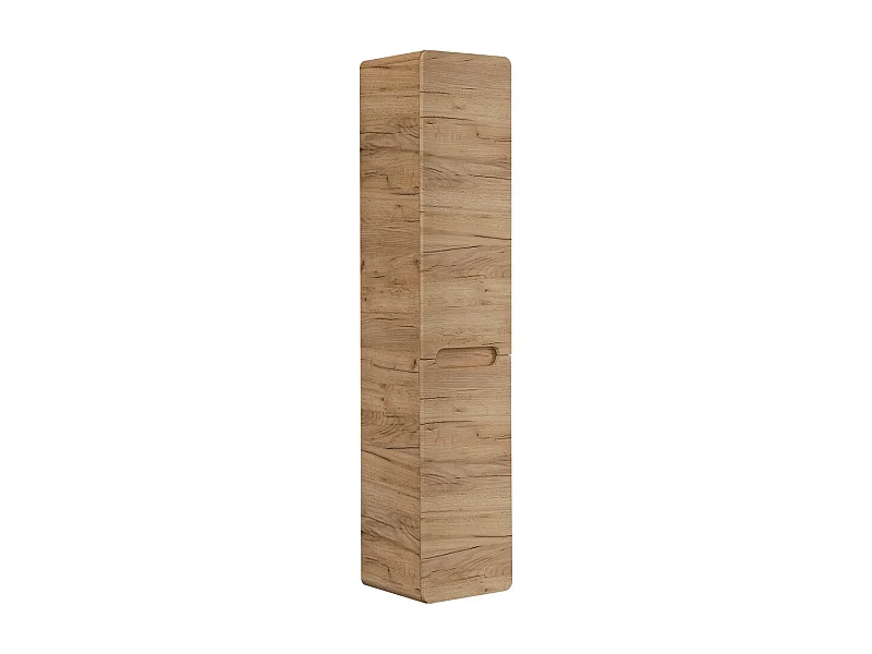 Columna de baño suspendida ERBANO – 2 puertas – H170 cm – Color roble claro