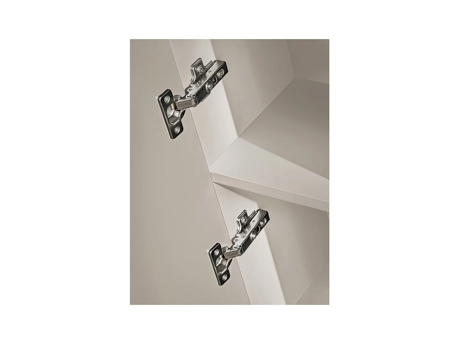 Coluna de banheiro suspensa NOXERA – 1 porta – Bege fosco – Altura 140 cm