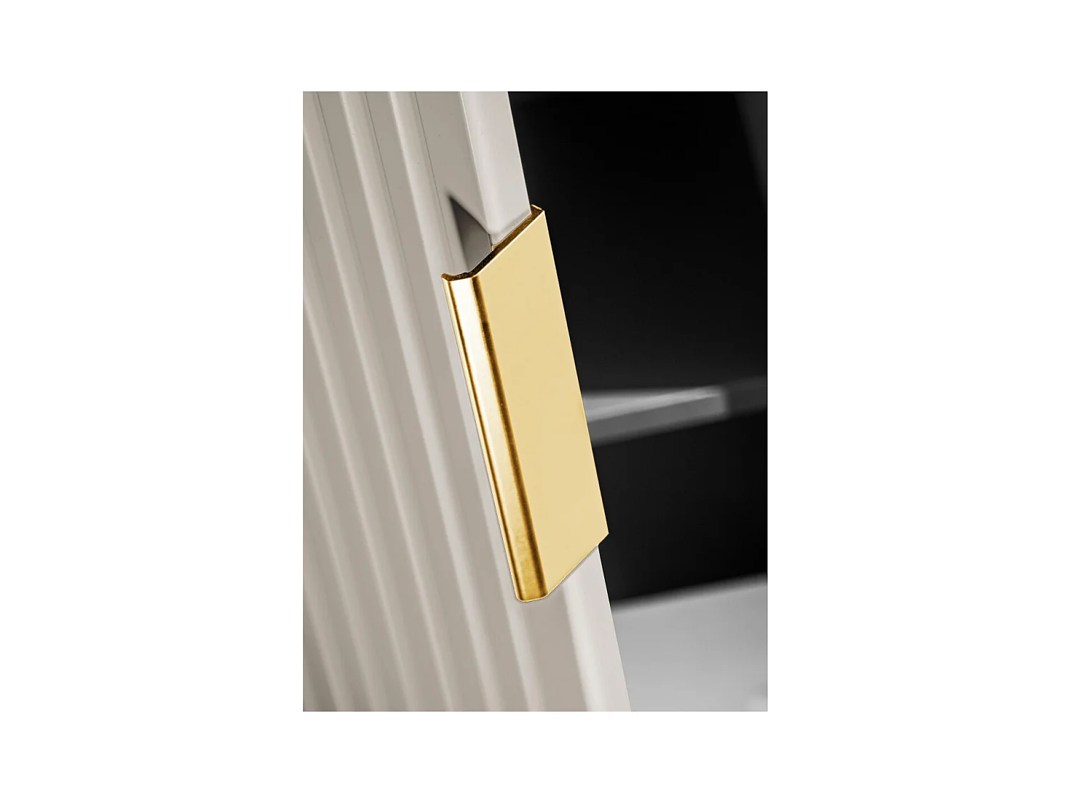 Coluna de banheiro suspensa NOXERA – 1 porta – Bege fosco – Altura 140 cm