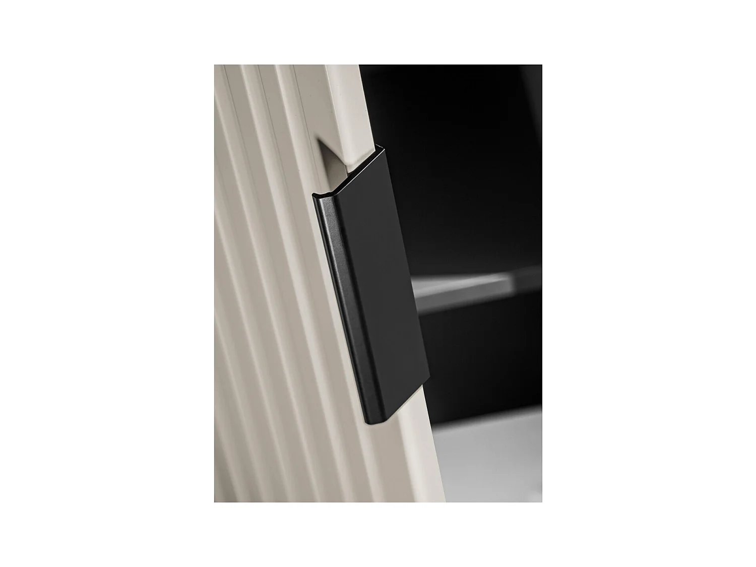 Coluna de banheiro suspensa NOXERA – 1 porta – Bege fosco – Altura 140 cm