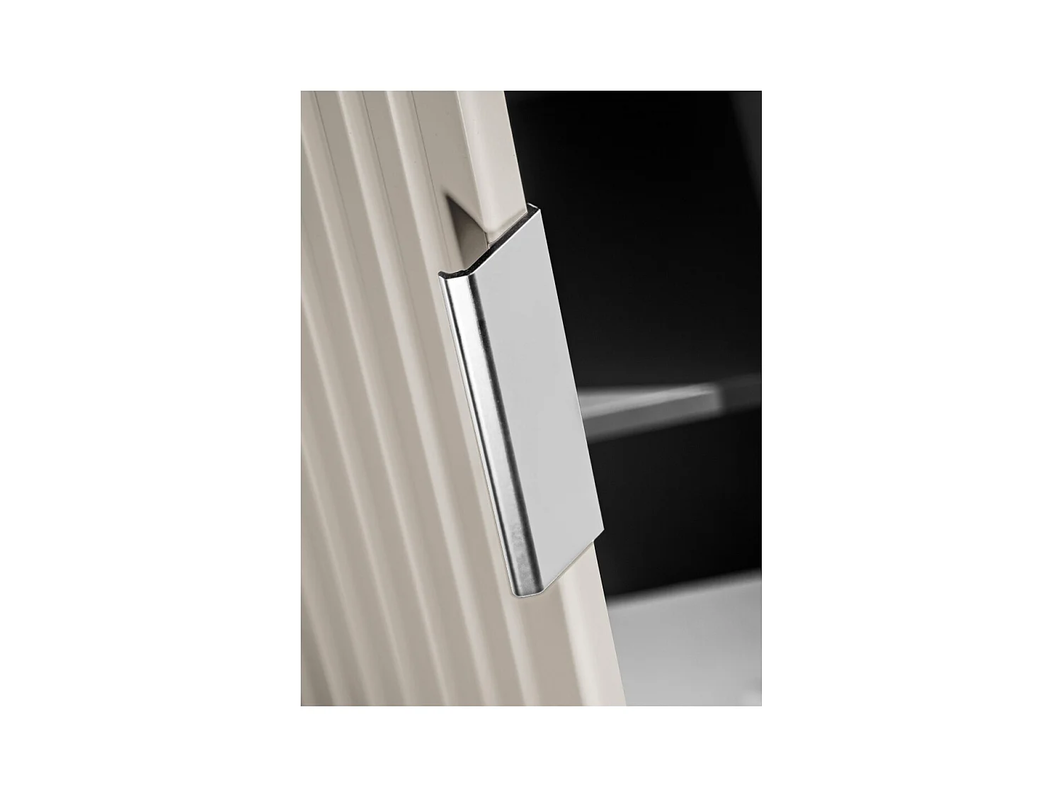 Coluna de banheiro suspensa NOXERA – 1 porta – Bege fosco – Altura 140 cm