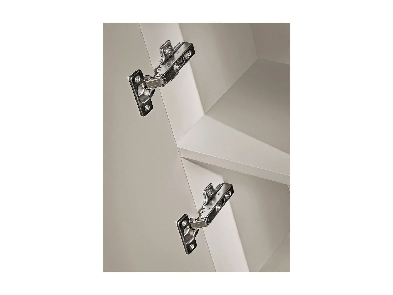 Colonne de salle de bain suspendue NOXERA – 1 porte – Beige mat – Hauteur 140 cm