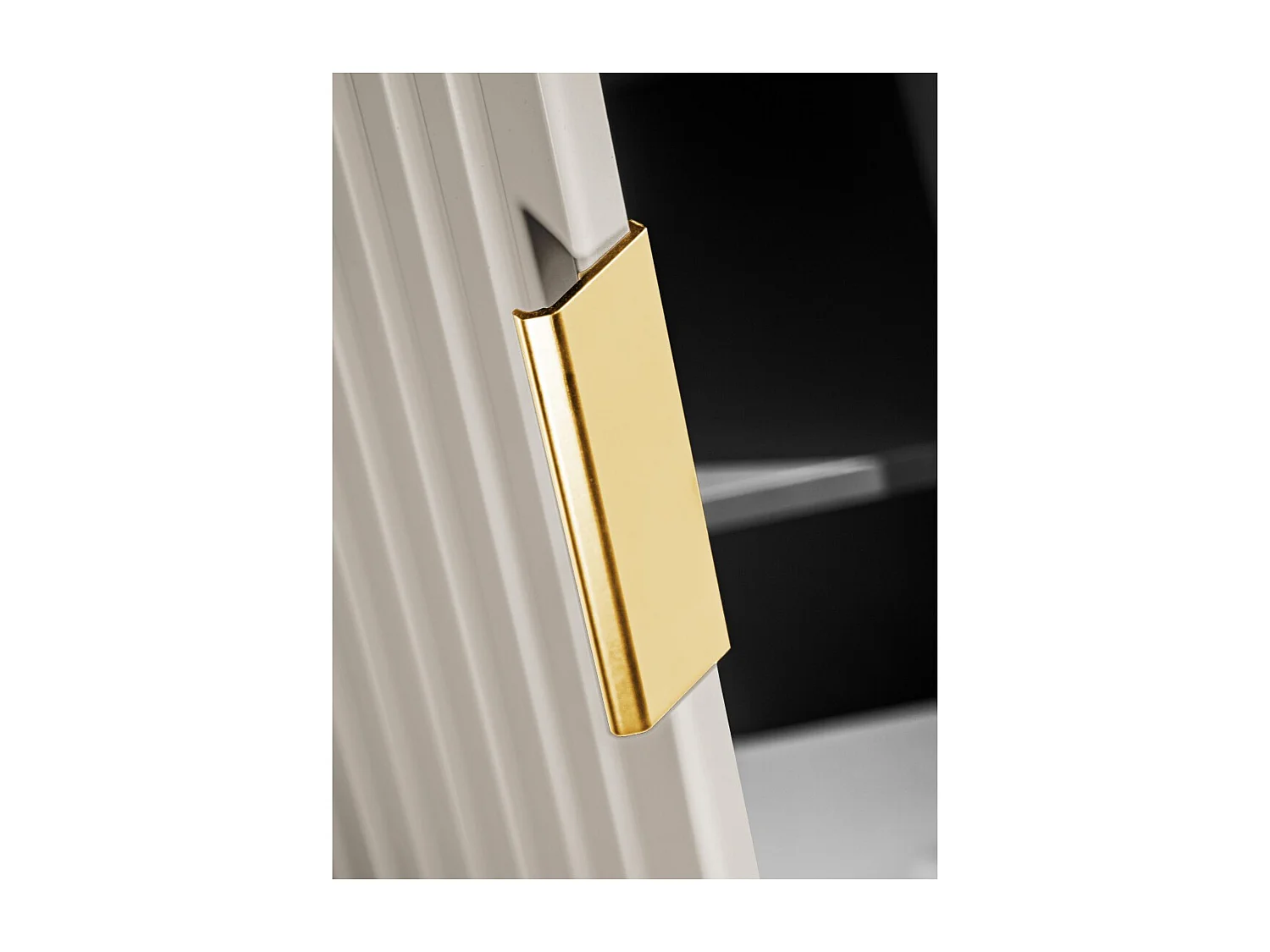 Colonne de salle de bain suspendue NOXERA – 1 porte – Beige mat – Hauteur 140 cm