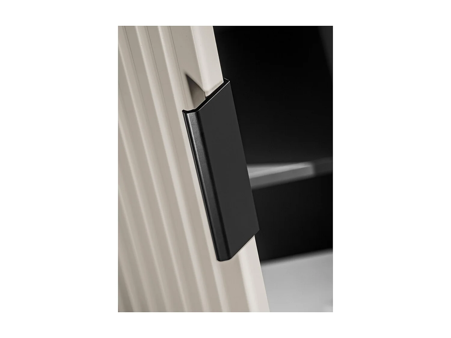 Colonne de salle de bain suspendue NOXERA – 1 porte – Beige mat – Hauteur 140 cm