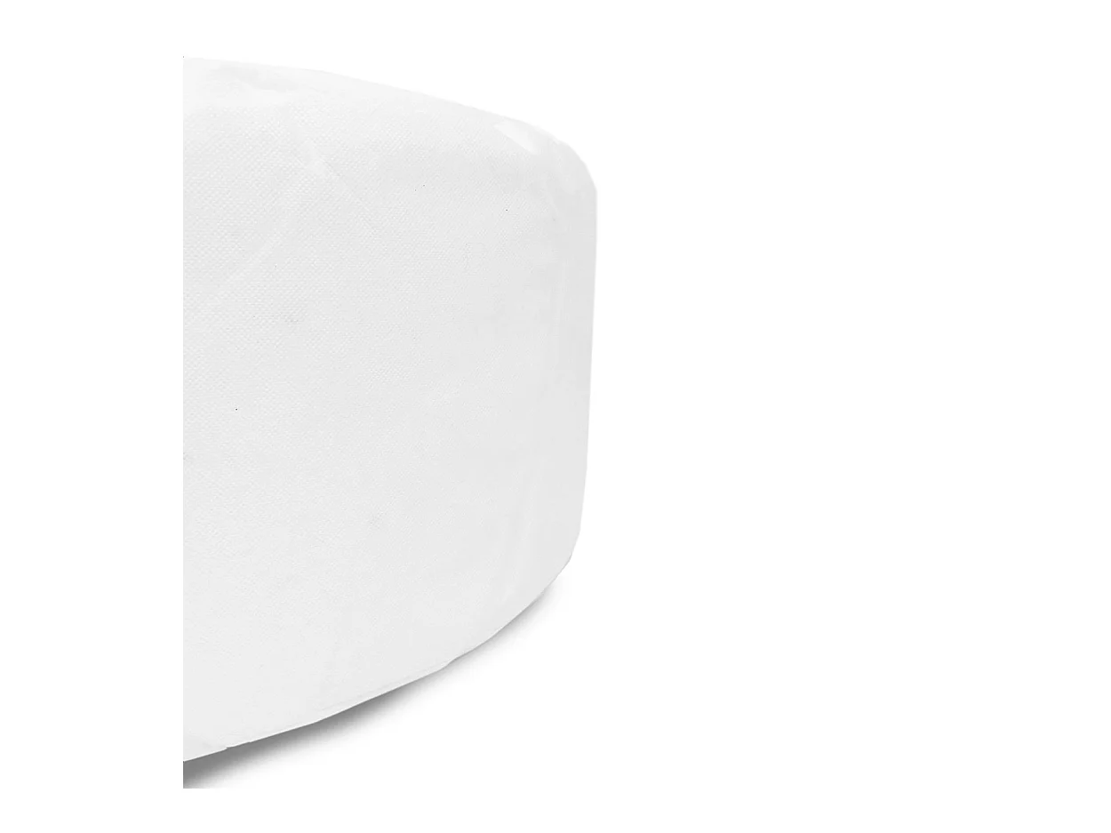 Witte Binnenpoef Rond - Ø60