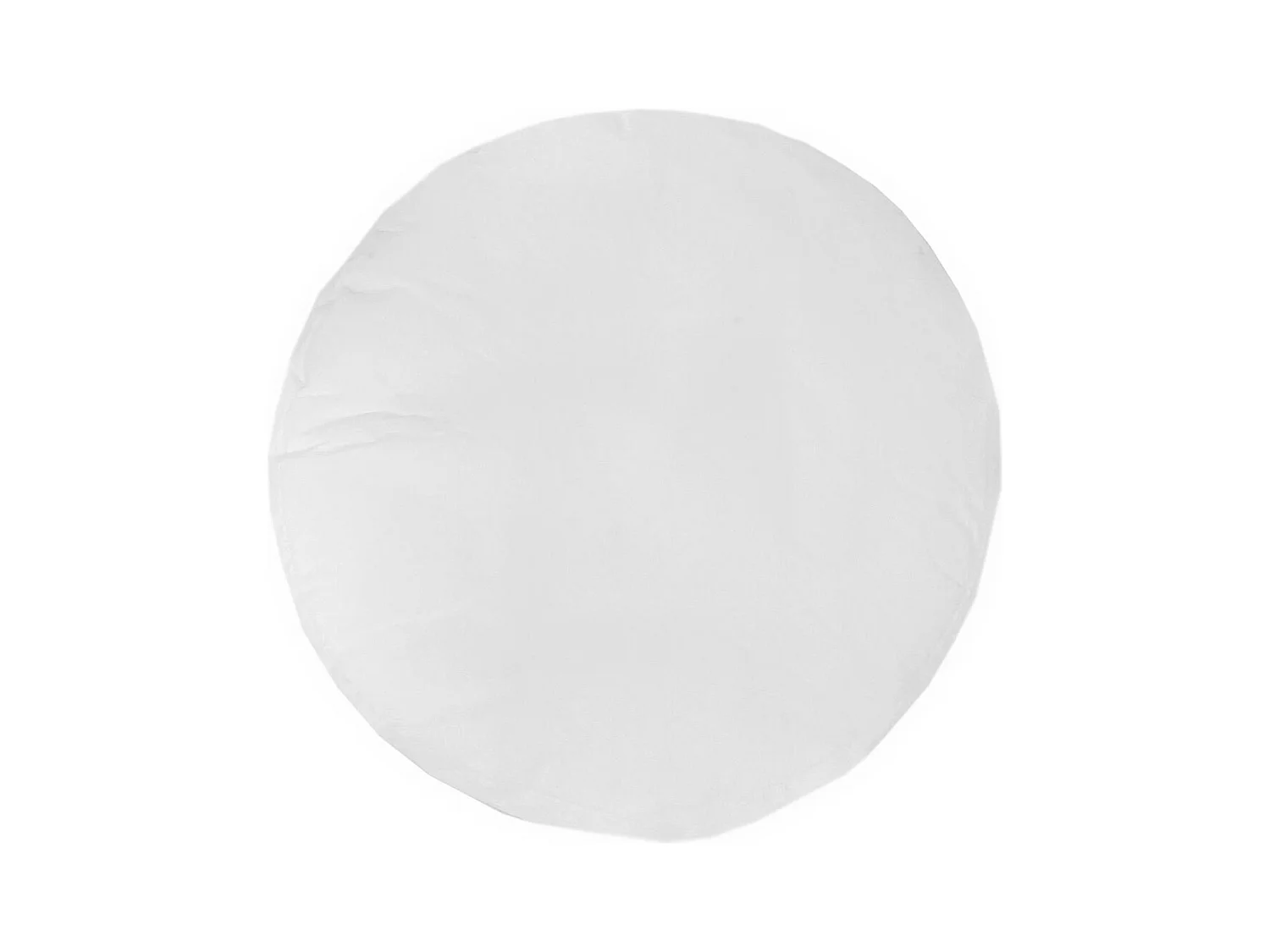 Pouf Intérieur Blanc Rond - Ø60