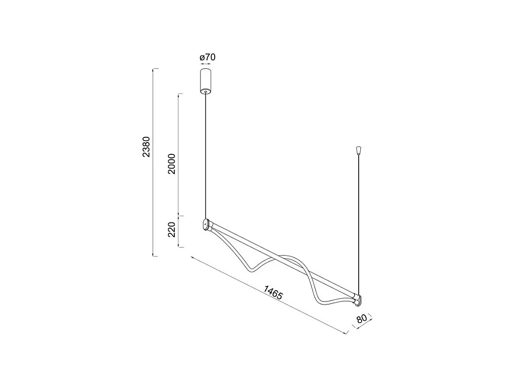 Suspension LED FUGAZ, Mantra