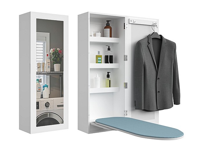 Armadio Da Bagno A Parete TaoHFE Con Specchio – Mobiletto In MDF Impermeabile - 5