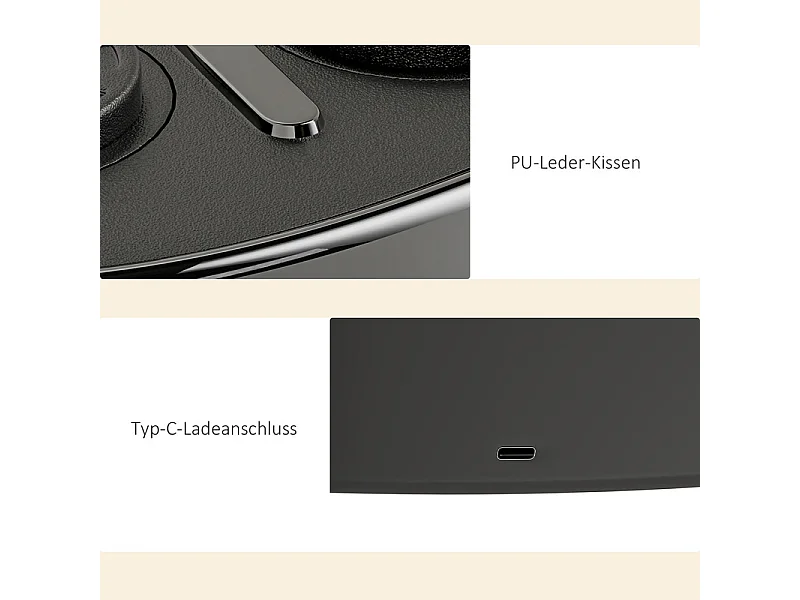 Music Boxing Machine - mit LED und Bluetooth - 9 Modi und 9 Geschwindigkeiten - 41,8 x 44,6 x 7,5 cm