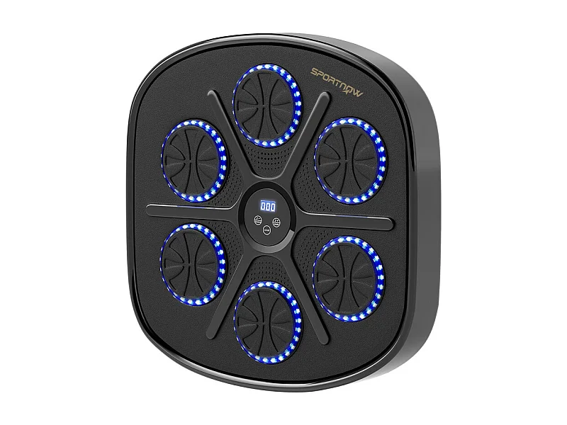 Music Boxing Machine - mit LED und Bluetooth - 9 Modi und 9 Geschwindigkeiten - 41,8 x 44,6 x 7,5 cm