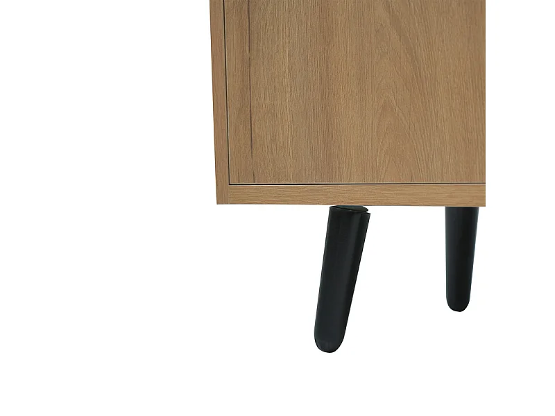 Meuble à chaussures - avec 3 portes et banc à chaussures - pour Salon, Couloir - 100x34x69cm