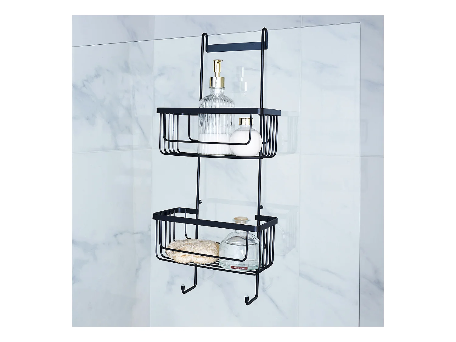 Serviteur de Douche 2 Niveaux "Filaire Premium" 60cm Noir