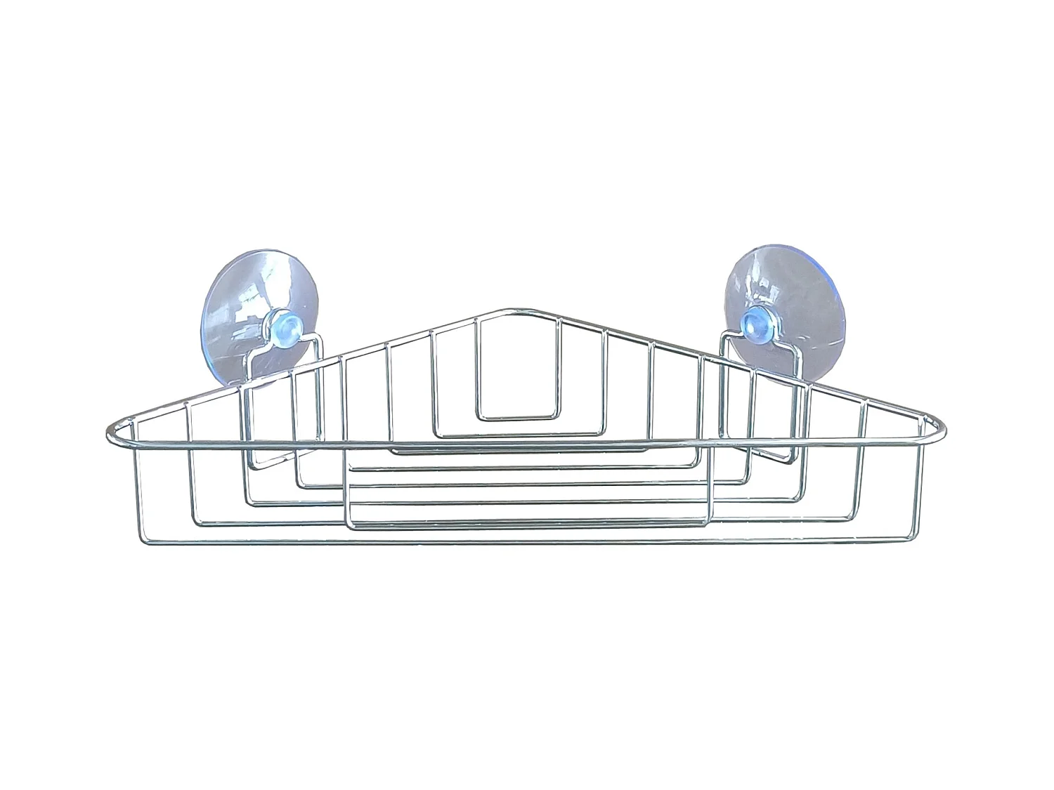 Panier de Douche Angle Ventouse "Filaire Basic" 23cm Chrome